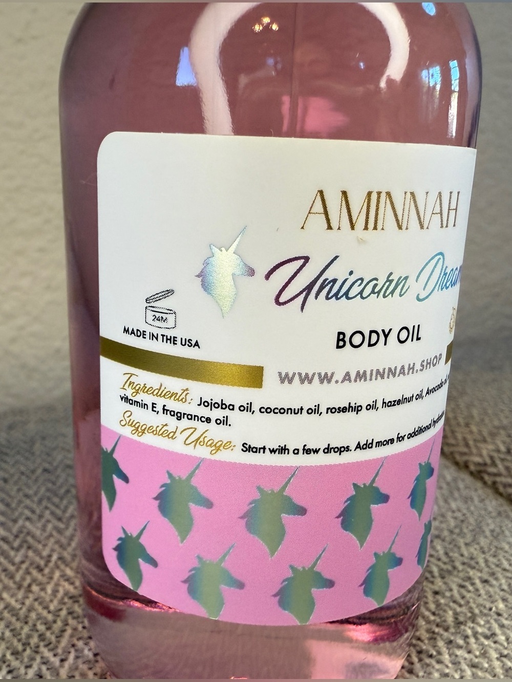 AMINNAH Unicorn Dreams Body Oil, 4fl oz - Picture 10 of 12